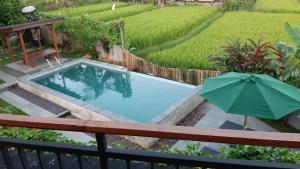 The Aroma Villa Munduk内部或周边的泳池
