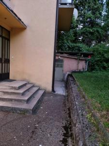 a set of stairs leading to a house at Marakana Apartment-free parking space 2 in Dedinje