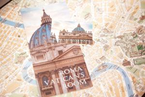 mapa Rzymu z wieżą Watykanu w obiekcie Roma Vatican's Room w Rzymie