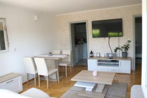 Televízia a/alebo spoločenská miestnosť v ubytovaní Apartment Elize