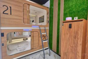Koupelna v ubytování Ljubljana Capsule Hostel