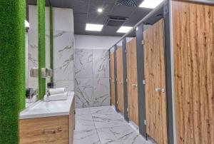 Koupelna v ubytování Ljubljana Capsule Hostel
