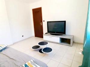 TV a/nebo společenská místnost v ubytování Gite libecciu