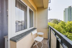 Balkon lub taras w obiekcie Powiśle Chic Apartment
