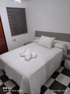 Vivienda turística Salazar tesisinde bir odada yatak veya yataklar