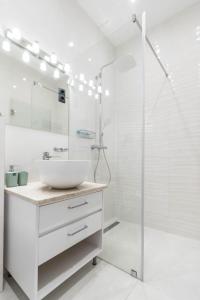 Kúpeľňa v ubytovaní Corvinus Smart Apartment with Beautiful View