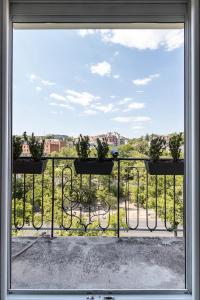 Balkón alebo terasa v ubytovaní Corvinus Smart Apartment with Beautiful View