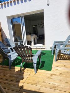 Balkón alebo terasa v ubytovaní ESCALE OCEAN A 800 m DE LA PLAGE