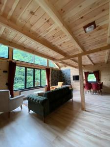 A seating area at AYDER LEVUT Bungalov