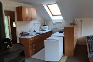 Kuchyň nebo kuchyňský kout v ubytování Stanislava Pechová Apartmán HakElaKuky