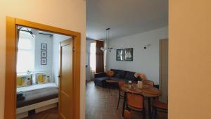 Posteľ alebo postele v izbe v ubytovaní Kurkowa Apartment