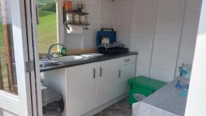 Kuchyň nebo kuchyňský kout v ubytování Yurt Uchaf Off-Grid Glamping