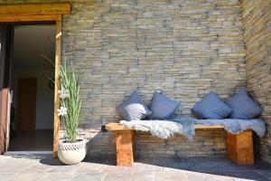Posezení v ubytování Apartment Marent Garten Chalet