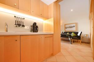 Kuchyň nebo kuchyňský kout v ubytování Apartment Marent Garten Chalet