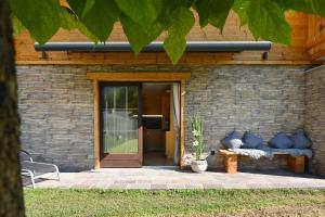 Posezení v ubytování Apartment Marent Garten Chalet