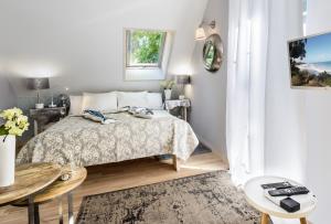 Posteľ alebo postele v izbe v ubytovaní Fisher House