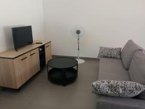 TV a/nebo společenská místnost v ubytování Acogedora casa de invitados