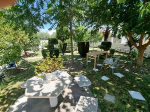 GUEST HOUSE VILA ELEZI外面的花园