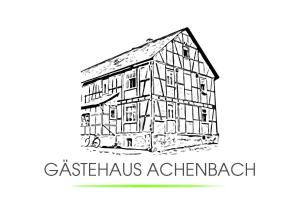 een schets van een casbahascus kathedraal gebouw bij Gästehaus Achenbach in Biedenkopf