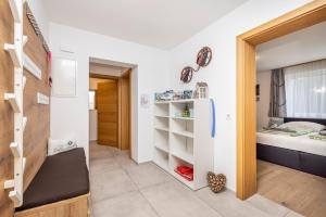 Postel nebo postele na pokoji v ubytování Fischis Alpen Appartements