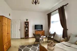 TV a/nebo společenská místnost v ubytování Penzion Vila E Landisch