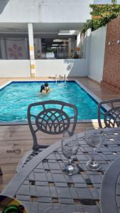 Bazén v ubytování Hotel Porthal da Ilha- Paulo Afonso-Ba nebo v jeho okolí