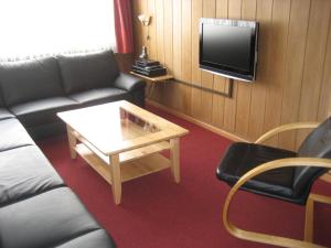TV a/nebo společenská místnost v ubytování Chalet Suveran 1