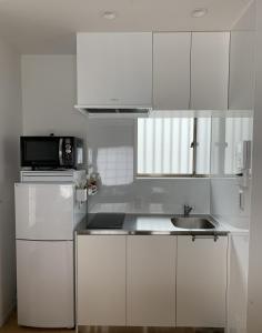 Kuchyň nebo kuchyňský kout v ubytování Gion Jizo