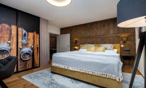 Postel nebo postele na pokoji v ubytování Apartman Stella