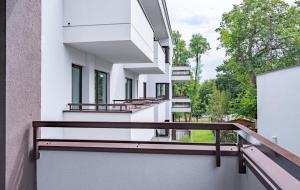 En balkon eller terrasse på Apartamenty K2 Lubicka