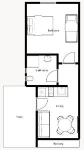 a black and white floor plan of a house at Tisa Homes in Savudrija