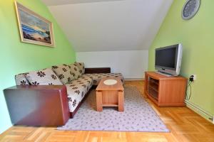 Televízia a/alebo spoločenská miestnosť v ubytovaní Apartments Alan
