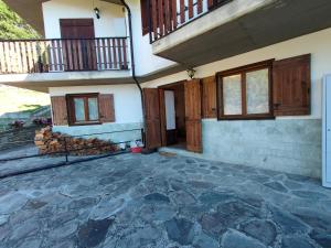 Balkón nebo terasa v ubytování Appartamento in centro a Torgnon