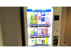 a refrigerator filled with lots of food and drinks at Kagetsu Ryokan - Vacation STAY 04876v in Shizuoka