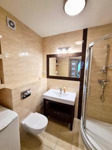 Kúpeľňa v ubytovaní Apartament Pogodny