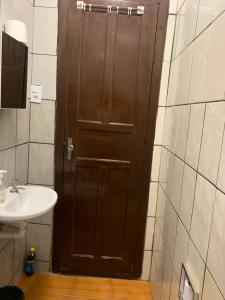 Koupelna v ubytování Cantinho Agradável em Ouro Preto + 14 fotografií