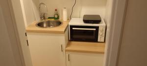 Kuchyň nebo kuchyňský kout v ubytování Amerikis Street 1 bedroom apartment