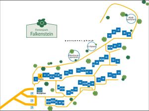 una mappa del festival autunnale di Philadelphia di Ferienpark im schönen Falkenstein 5 a Falkenstein