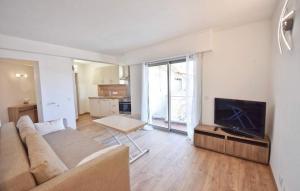 Televízia a/alebo spoločenská miestnosť v ubytovaní Superbe appartement à 500m du Palais des festivals
