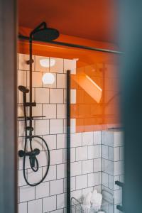 Koupelna v ubytování Kardamom Studio Apartman