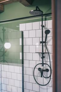 Koupelna v ubytování Kardamom Studio Apartman