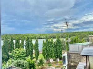 a view of a lake from a house at No7 Guesthouse in Krabi town