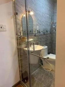 Koupelna v ubytování Minh Quan Hotel