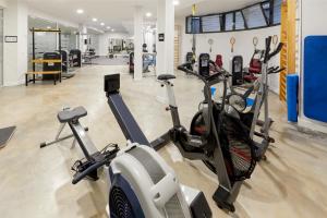 Fitness centrum a/nebo fitness zařízení v ubytování Olarain