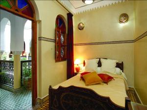 Postelja oz. postelje v sobi nastanitve Riad Bab Agnaou & Spa