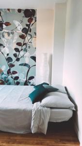 Cama o camas de una habitación en Grande maison familiale, Concarneau