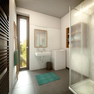 Koupelna v ubytování Aparthotel Lípa
