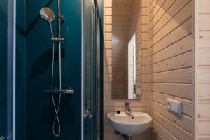 Koupelna v ubytování Pod huisje met hottub + 36 fotografií