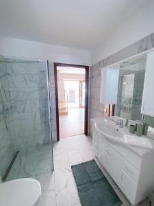 Kúpeľňa v ubytovaní Piros Vendégház