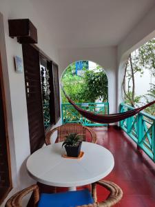 Balkon oz. terasa v nastanitvi Ltu Garden